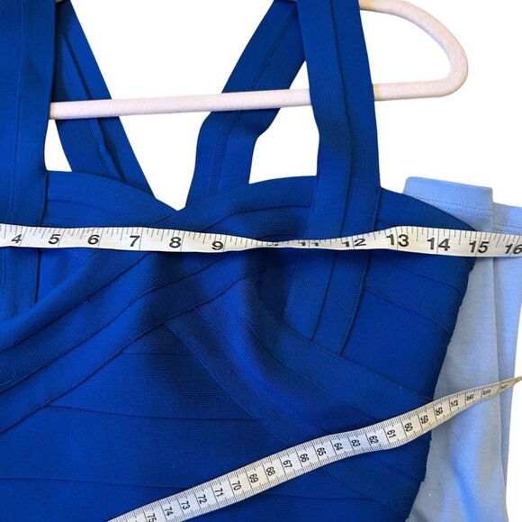 Aqua cropped sweetheart neck top Small Blue Corsette Coquette Y2K Club Mobwife - Picture 6 of 10